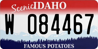 ID license plate W084467
