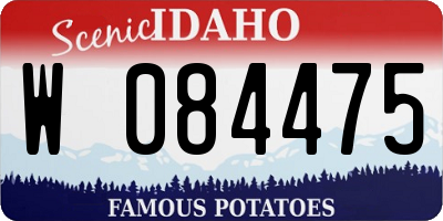ID license plate W084475
