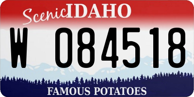 ID license plate W084518