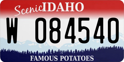 ID license plate W084540