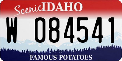 ID license plate W084541