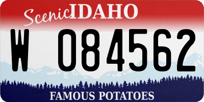 ID license plate W084562