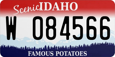 ID license plate W084566