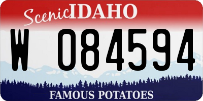 ID license plate W084594