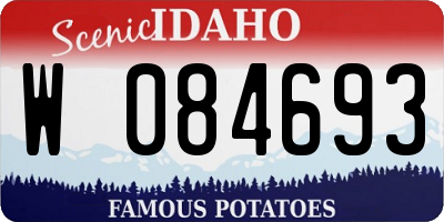ID license plate W084693