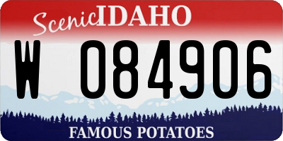 ID license plate W084906