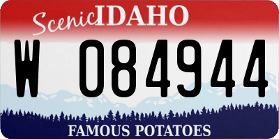 ID license plate W084944