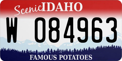 ID license plate W084963
