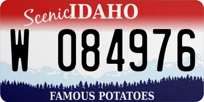 ID license plate W084976