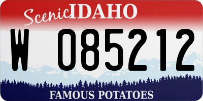 ID license plate W085212