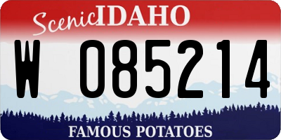 ID license plate W085214
