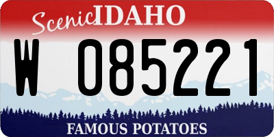 ID license plate W085221