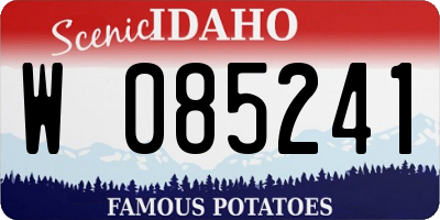 ID license plate W085241