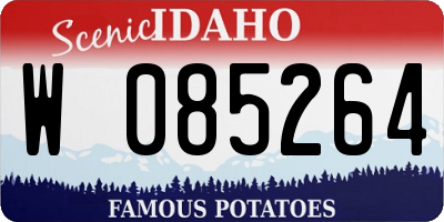 ID license plate W085264