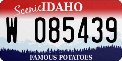 ID license plate W085439