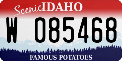 ID license plate W085468