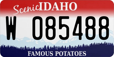 ID license plate W085488