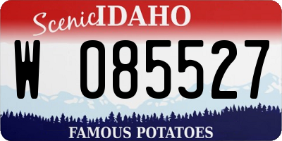 ID license plate W085527