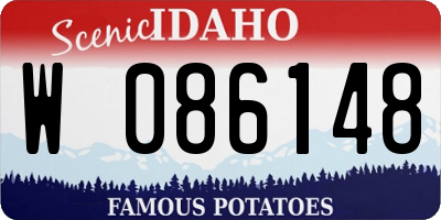 ID license plate W086148