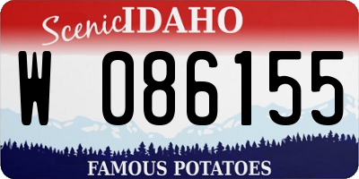 ID license plate W086155