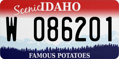 ID license plate W086201