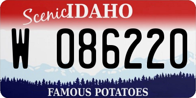 ID license plate W086220