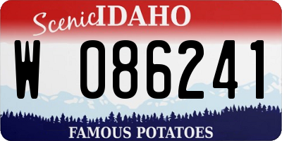 ID license plate W086241