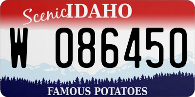 ID license plate W086450
