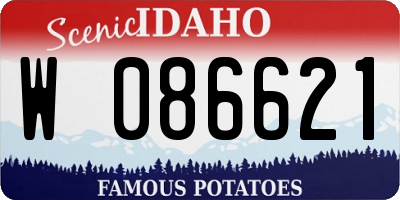 ID license plate W086621