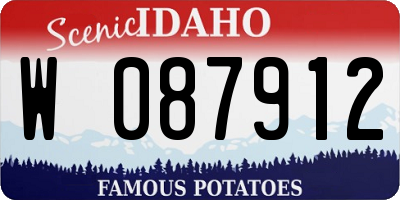 ID license plate W087912