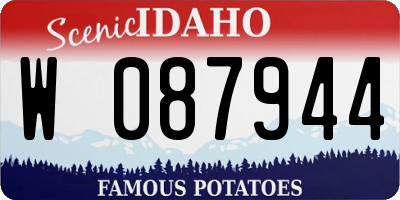ID license plate W087944