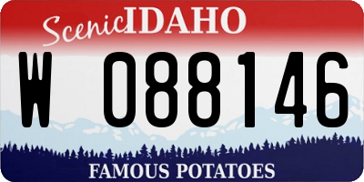 ID license plate W088146