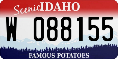 ID license plate W088155