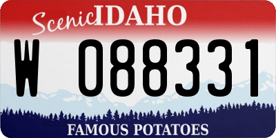 ID license plate W088331