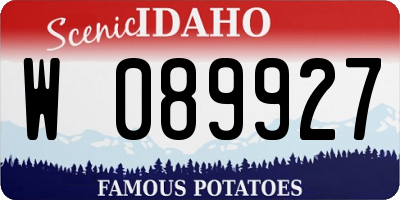 ID license plate W089927