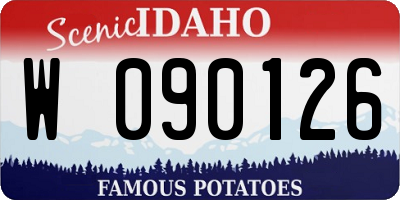 ID license plate W090126