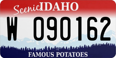 ID license plate W090162