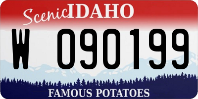 ID license plate W090199