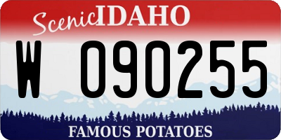 ID license plate W090255