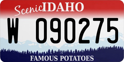 ID license plate W090275