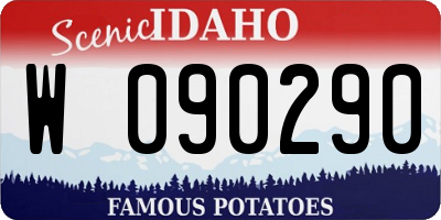 ID license plate W090290