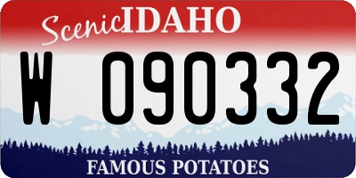 ID license plate W090332