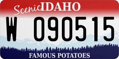 ID license plate W090515