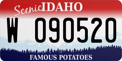 ID license plate W090520