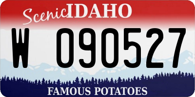 ID license plate W090527