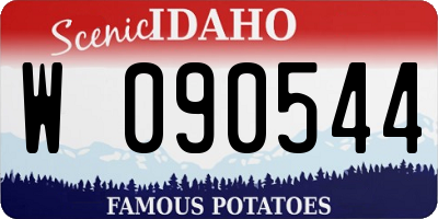 ID license plate W090544