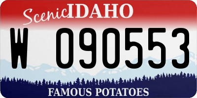 ID license plate W090553