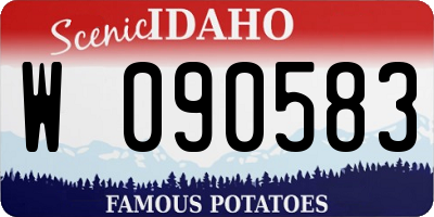 ID license plate W090583