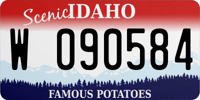 ID license plate W090584