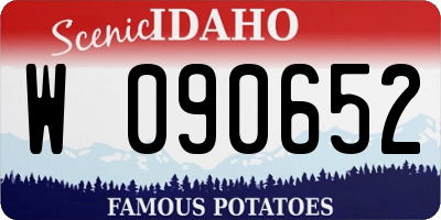 ID license plate W090652
